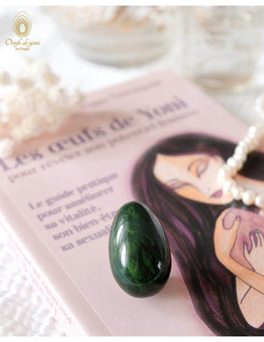 Coffret - Le livre et l'oeuf de yoni de la puissance féminine - livre + œuf Jade vert Néphrite Comparez et commandez 