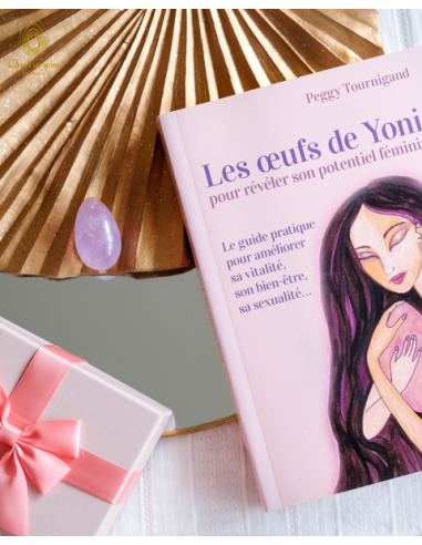 Coffret : Soyez intuitive - Le livre + 1 oeuf de yoni améthyste claire moyen troué shop