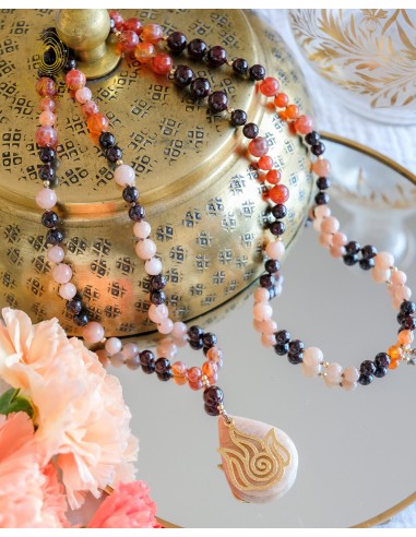 Mala by Peggy - Collection les 4 éléments - Le Feu - agate feu, grenat et pierre de soleil Profitez des Offres !