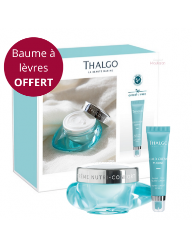 Coffret - Rituel Relipidant Thalgo - Crème nutri-confort 50ml + Baume à lèvres OFFERT -  Cold Cream Marine de la marque