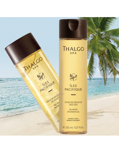 Pack Thalgo - Îles Pacifique - Huile de Modelage Relaxante et Huile de Douche en stock