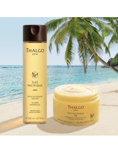 Pack Thalgo - Îles Pacifique - Huile de Douche et Gommage aux coques de coco du meilleur 